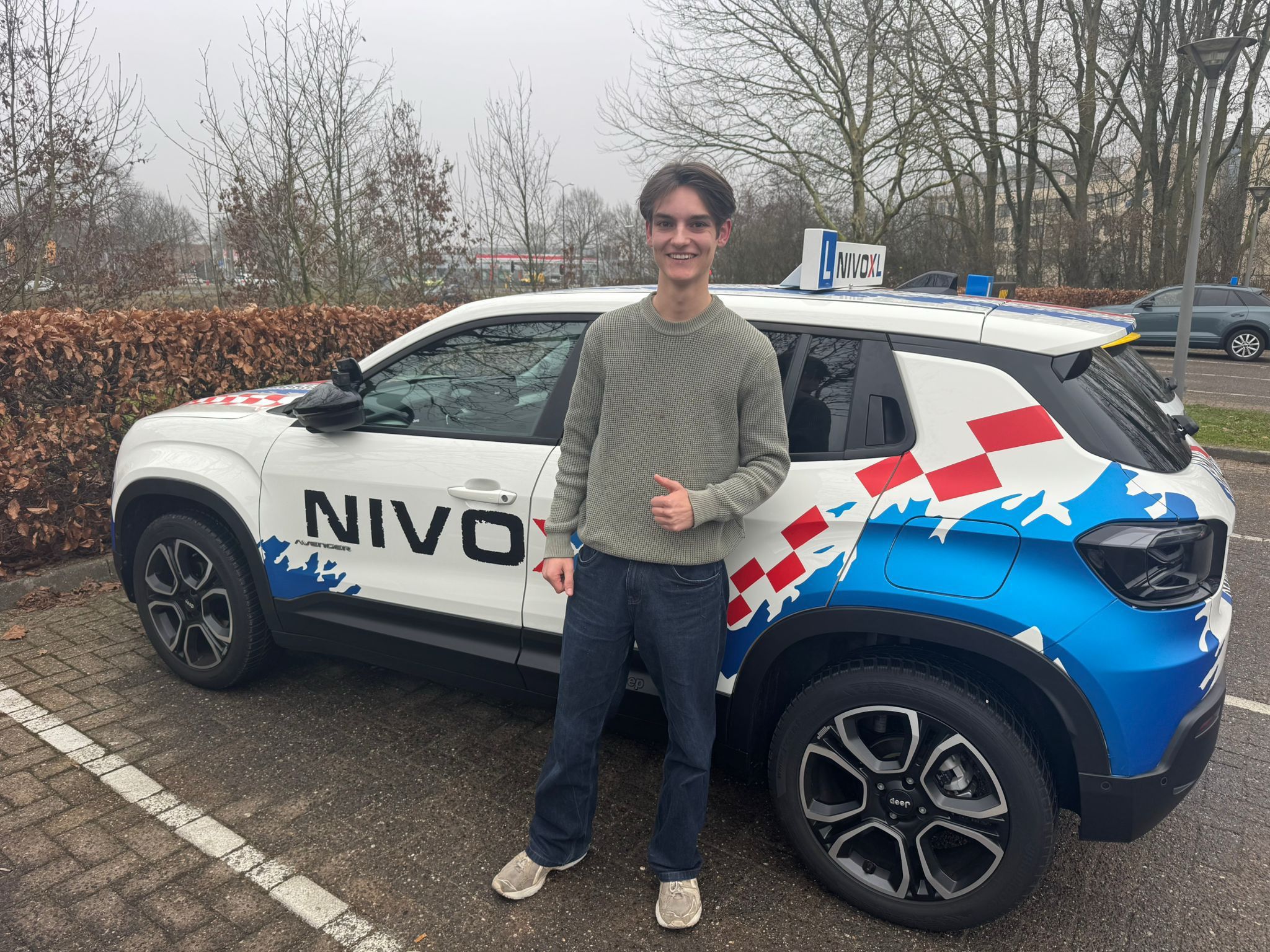 Kalle geslaagd voor zijn rijbewijs